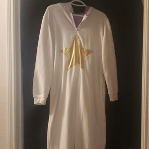 Hooded, one piece Unicorn pajama